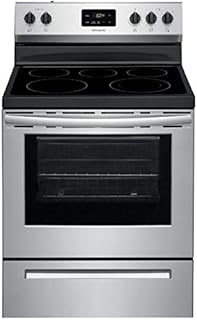 Frigidaire FCRE3052AS 30" Freestanding Electric Range with 5.3 cu. ft. Capacity Quick Boil Store-More Storage Drawer and SpaceWise Expandable Elements in Stainless Steel