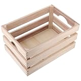 Hohopeti Caja de Almacenamiento Rectangular de Plástico Marrón, Cesta Portátil para Artículos Diversos, Adecuado para Estudio y Dormitorio