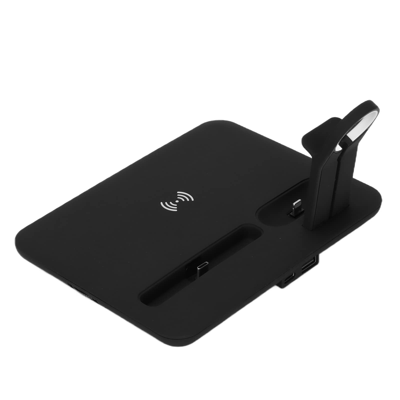Caricabatterie Wireless 5 in 1 Stazione di Ricarica Rapida Portatile per Telefoni Cellulari Orologi Auricolari Design ABS
