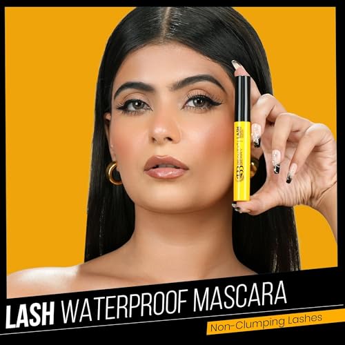 Image of Beauty Berry Lash Waterproof Mascara for Women - Jet Black Volumizing & Lengthening Mascara | Smudge Proof Non-Clumping Curling Formula for Silky Defined Lashes