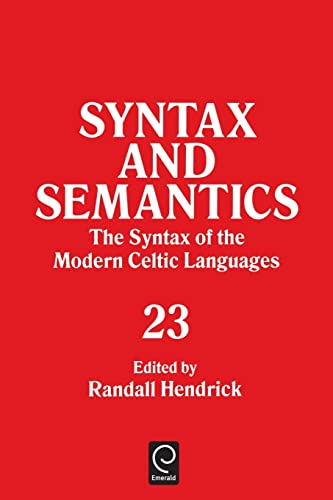 Syntax and Semantics, Volume 23 Tr Ppr