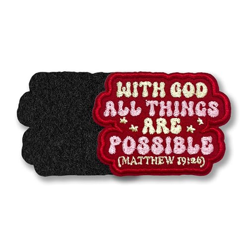 With God All Things Are Possible Morale Patch 3 Inches