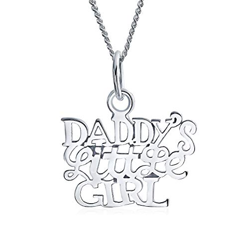 Inspirational Words Daddys Little Blue Inlay Created Opal Pendant Necklace For Daughter Teen .925 Sterling Silver October Birthstone