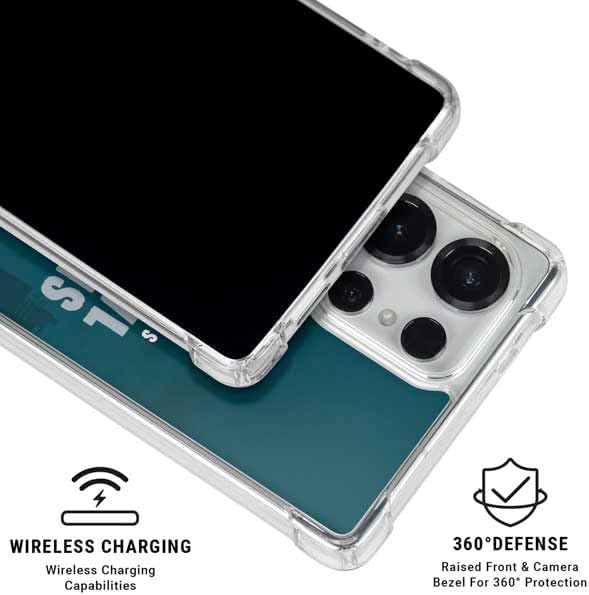 Skinit Clear Phone Case Compatible with Galaxy S25 Ultra - Officially Licensed NFL Philadelphia Eagles Super Bowl LIX Champions Design