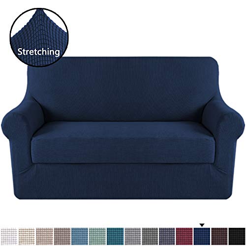 H.VERSAILTEX Loveseat Slipcover 2 Piece Stretch Loveseat Cover Couch Cover|Sofa Cover for Loveseat