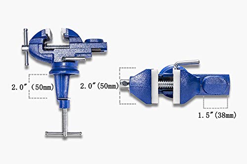 MYTEC Mini Home Vise, nylon jaws Clamp-On Vise, 2.0"