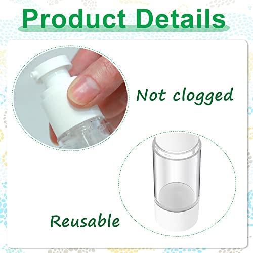 Sabary 60 Pcs Clear Airless Pump Bottles Refillable Cosmetic Travel Size Dispenser Vacuum Plastic Travel Bottles Empty Lotion Pump Dispenser Liquid Toiletry Container(2.7 oz) by Sabary - Image 3