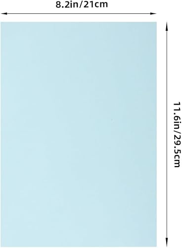 Miniatura 2 de NUOBESTY 100 piezas de papel de impresión de papel de impresión de papel de origami para arte artesanía plegable escribiendo corte (tamaño A4 azul