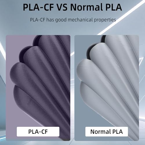 Image of 3DHoJor Carbon Fiber PLA Filament 1.75mm Purple 1KG, PLA-CF Filament 3D Printer Filament Dimensional Accuracy + /- 0.03mm, Fits for Most FDM 3D Printers-Purple