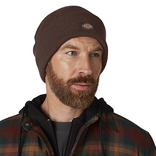 Dickies Men's Standard Acrylic Cuffed Beanie Hat, Chocolate Brown, One Size #TOP2
