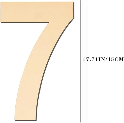 Vista 94 de Números de madera grandes de 15 pulgadas 1, número de madera en blanco 1, grandes números de madera sin terminar para manualidades DIY, grandes