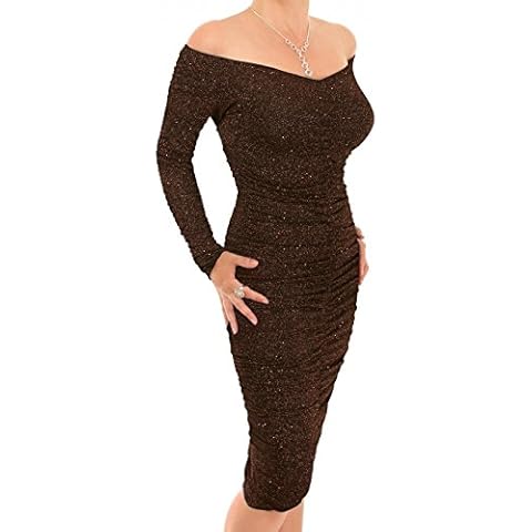 Blue Banana Women's Off The Shoulder Ruched Dress Cover