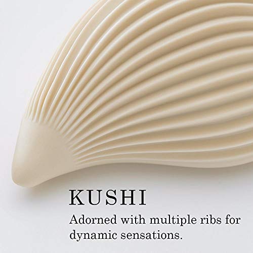 Iroha+ Cream Kushi Women Vibrator, Waterproof Soft Silicone Rechargeable Sensual Massager, Hmp-02 #TOP1