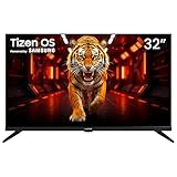 Kiano Elegance 32 Zoll (81 cm) HD LED Smart TV mit TIZEN OS (Powered by Samsung), Dolby Audio, Triple Tuner DVB-T2/C/S2, 3× HDMI, USB-PVR, WLAN LED Fernseher