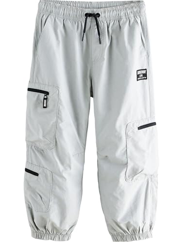 Pantalones cargo para niños con bolsillos con cremallera cómodos de NEXT en color verde militar