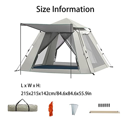 Carpa familiar impermeable para camping 5 personas miniatura 7