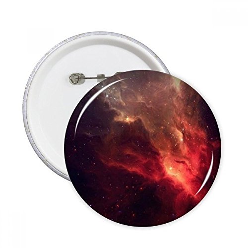 Broches rondes nébuleuse rouge 5 pcs XL cadeau idéal pour passionnés