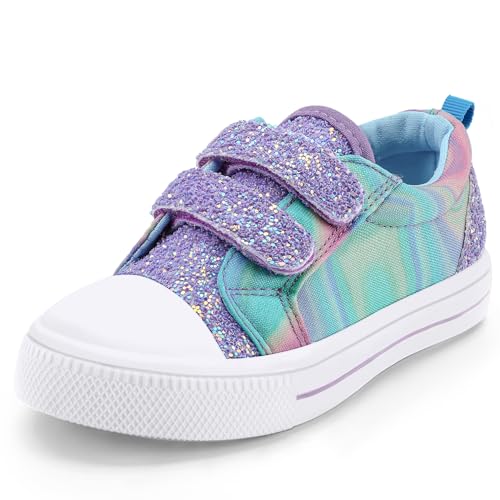 Image of K KomForme Toddler Shoes, Hook & Loop Canvas Sneakers for Boys and Girls | Slip-on, Lightweight, Comfortable