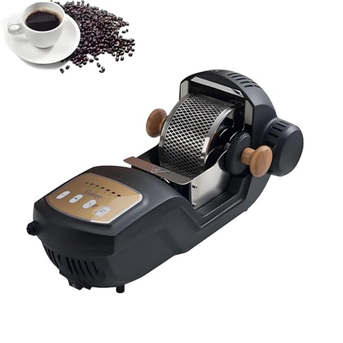 AiODiO Electric Coffee Roaster Machine - Hot Air & 360 Heating for Even Roasting, 130-300g Capacity for Home & Commercial Use