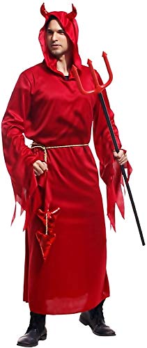 Legisdream Vestido de Carnaval para Adultos Un tamaño vestidor Idea del Diablo