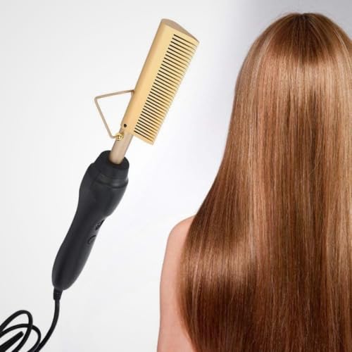 Pente Quente Elétrico, Multifuncional, Portátil Modelador De Cabelo Ajuste De Temperatura De 3 Nívei
