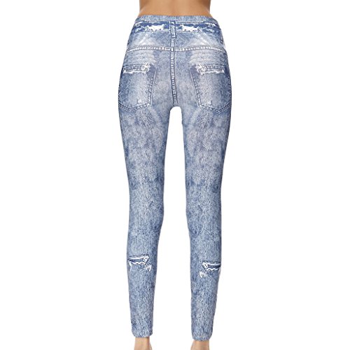 Jj Store Women Sexy High Waisted Denim Skinny Stretch Jeans Pants Tight Leggings Blue #TOP1