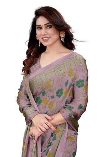 Image of MIRCHI FASHION Saree for Woman Chiffon Floral Printed | Lightweight Daily Wear Women's Sari with Unstitched Blouse Piece (Available in 20 Colors)