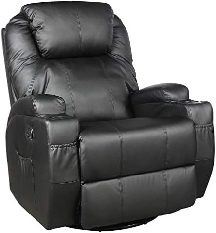 Homgrace Electric Massage Recliner Chair, Full Body Massage Sofa Massage Chair with Heating System 360° Swivel
