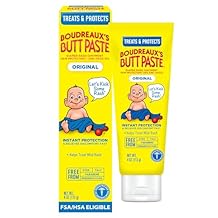 Boudreauxs Butt Paste Original Diaper Rash Cream, Diaper Cream for Baby, Fast Relief from Mild Discomfort, Pediatrician-Recommended Brand, 4 oz Tube