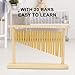 Bognajin 20 Bars Single Row Musical Percussion Chimes with Wood Stand and Stick - Durable, Ideal for Learning