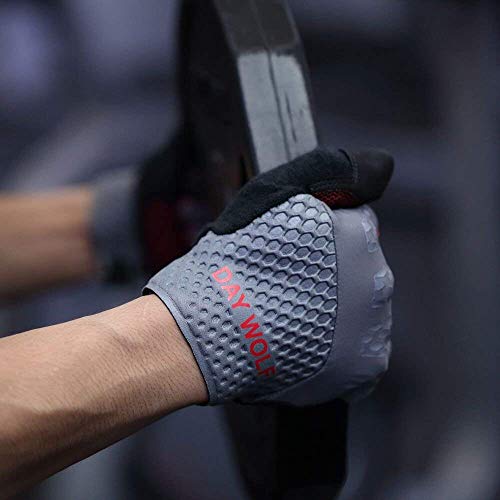 New Full Finger Workout Gloves,Gym Fitness, Weight Lifting Wrist Wraps Genuine Leather Palm Protection & Strong Grip,Quality Breathable Comfort Gloves,Cycling, Pull Ups,Cross Training for Men & Women