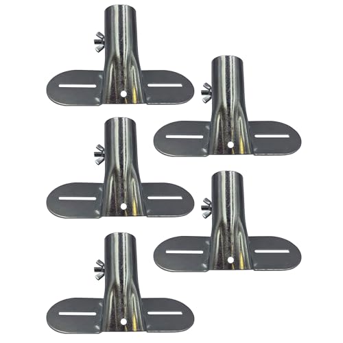 Heavy Duty Metal Broom Brush Handle Bracket with Adjustable Brace Diameter to Support Fixed Push Broom Handles (5)