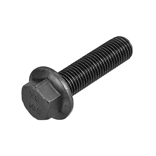 Image of METALLIXITY Flanged Hex Head Bolts (M16x60mm) 1pcs, Hexagon Serrated Flange Bolt Fully Thread Screw - for House Construction Hardware Fasteners