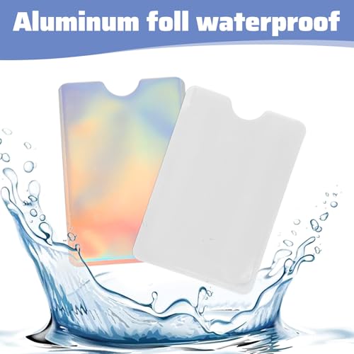 20Pcs RFID Card Sleeves Travel Anti-Theft Credit Card Holder Blocking Credit Protector Cover RFID Blocker Fits Bags & Purses, 3.5 x 2.4 inch(10 Silver+10 Colorful)3