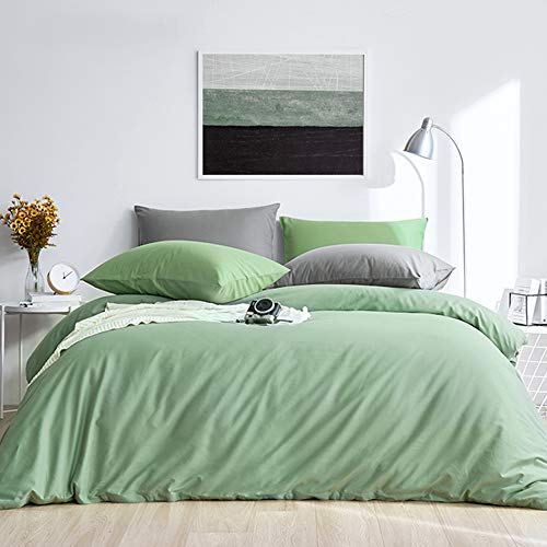 FLXXIE Microfiber Pillow Cases Queen Size Set of 2, Soft Pillowcases with Envelope Closure, Wrinkle Resistant Pillow Covers, 20x30, Sage Green