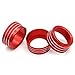 AC Radio Knob Cover Compatible with Jeep Renegade 2018 2019 2020 2021 Air Conditioner Climate Control Audio Volume Tune Switch Knob Button Cover Trim Ring (Red)