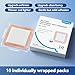 Dimora Silicone Super Absorbent Wound Dressings - Gentle Adhesive Bandages with Ultrasorb Polymer,Heavy Exudate Wound Care Pads 5