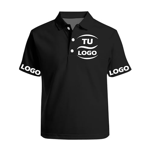 Polos Agrega tu Texto/Logo/Foto Personalizado Polo Manga Corta Hombre/Mujer de Golf Club Camiseta de Ropa de Negocios Personalizada para Empresas al por Mayor