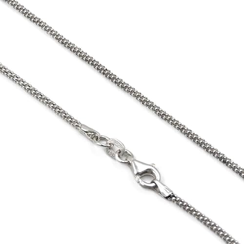 Collana pop-corn in argento 925‰ dorato