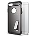 Spigen Slim Armor iPhone 7 / iPhone 8 Case with Kickstand and Air Cushion Technology Hybrid Drop Protection for Apple iPhone 7 (2016) / iPhone 8 (2017) - Gunmetal