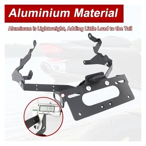 Support de plaque d'immatriculation moto arrière pour virées et circuits CBR600RR