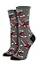 Socksmith Womens' Novelty Crew Socks "Ninja Cat" - Charcoal Heather