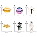 Gejoy 10 Pieces Space Pin Set Cartoon Lapel Brooch Space Badge Pin for Clothes Bag Jacket Backpack Decoration (Style Set 1)