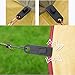 HengLiSam Tarp Clips, Heavy Duty Lock Grip, Clamps Withstand 60mph Strong Wind Fit for Awnings, Outdoor Camping, Caravan Canopies, Car Covers, Swimming Pool Covers (10 pcs)