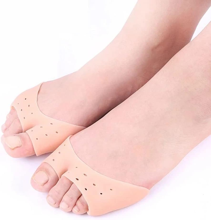 DEAVER Silicone Toe Covers, Forefoot Pads Foot Care Protection, Anti-Abrasive Soft Protectors, High Heels Hallux Valgus Pedicure Tools Orthopedic Shoes