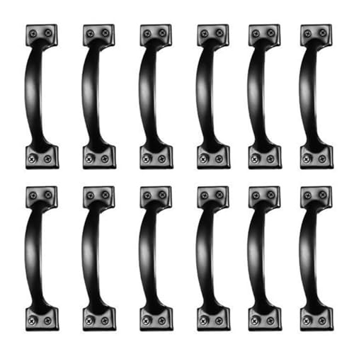 �h�A�n���h���m�u�A�L���r�l�b�g�����o�������A�[���̐H��I�m�u�A�h���b�T�[�A�X���C�h���A�u���b�N���^���A�A�C�A���Ƌ�(Black 12pcs)