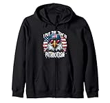 I PUT THE 'TSM' IN PATRIOTISM Patriotic Eagle Zip Hoodie