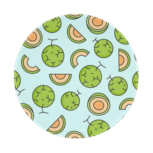 Lot de 2 sous-main de bureau Melon ou cantaloup pour bureau et maison 20,3 cm
