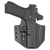 Tulster OWB Contour Kydex Holster in Right Hand fits: Glock 17/22 / 31/47 / 49 | Optic Compatible Outside The Waistband Concealed Carry