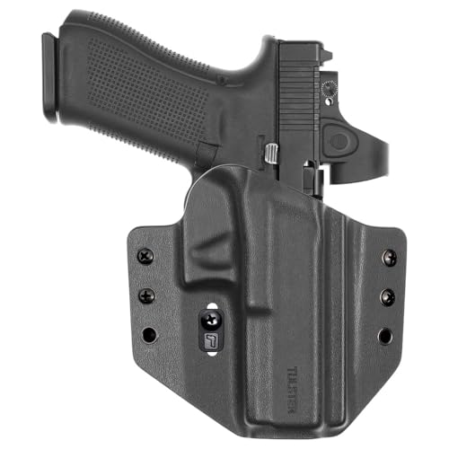 Tulster OWB Contour Kydex Holster in Right Hand fits: Glock 17/22 / 31/47 / 49 | Optic Compatible Outside The Waistband Concealed Carry